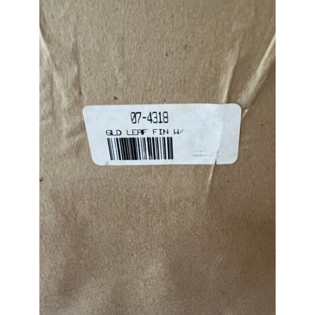 Wood Late 20th Century Gold Leaf Greek Key Hollywood Regency Beveled Mirror For Sale - Image 7 of 10