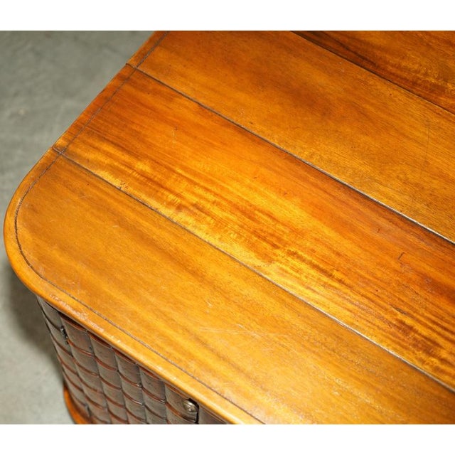 Wood Faux Book Fronted Hardwood Library Side Cabinets by Theodore Alexander, Set of 2 For Sale - Image 7 of 18