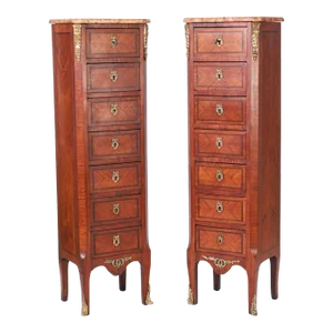 Pair of Antique French Louis XV Style Lingerie Chests