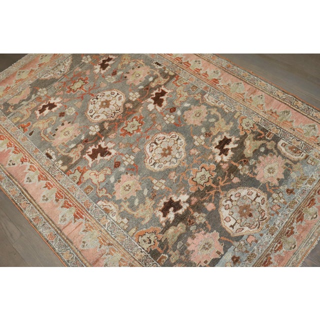 Textile Early 20th Century Zabihi Collection Persian Malayer Bibikabad Rug - 4'2" x 6' For Sale - Image 7 of 8