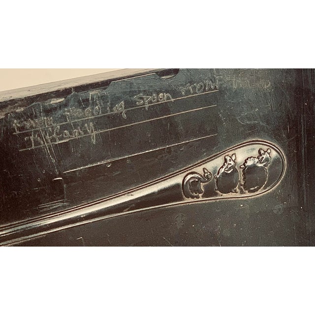 Early 20th Century Antique Tiffany & Co. 'Farm' Infant Sterling Silver Feeding Spoon Steel Mold, Circa Early 20th Century For Sale - Image 5 of 13