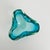 Mid-Century Modern 1960s Murano Style Blue Green Glass Ashtray Catchall Art Glass Bowl For Sale - Image 3 of 11