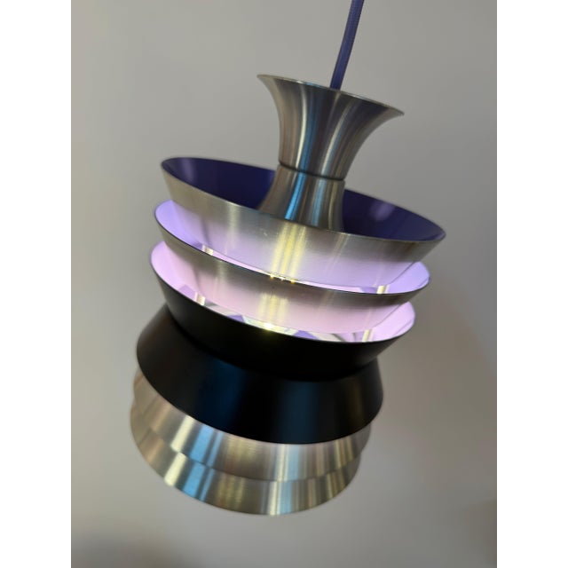 2000 - 2009 Trava Hanging Lamp in Silver, Black and Orange by Carl Thore for Granhaga For Sale - Image 5 of 11