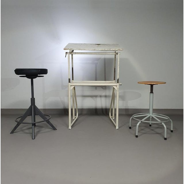 Vintage Industrial Drawing Table For Sale - Image 17 of 18