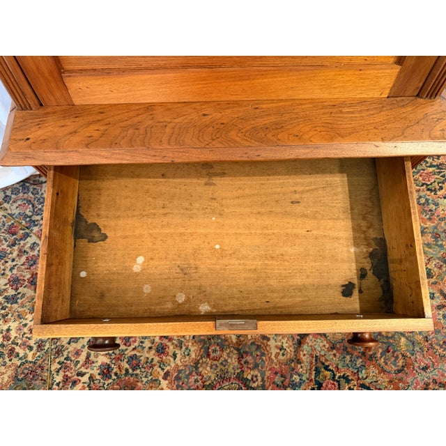 Wood Antique, Eastlake Walnut Drop-Front Desk, Mid-1800s For Sale - Image 7 of 7