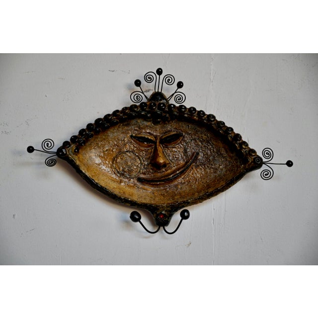 Smiling Face to Hang by Raphael Giarrusso, 1960s For Sale - Image 9 of 10