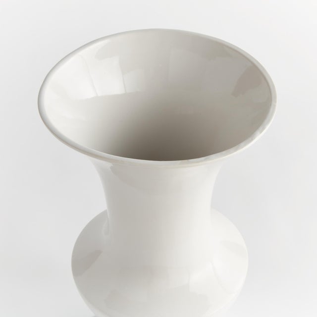 French Country Antoinette Footed Vase Large For Sale - Image 3 of 4