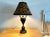1970s Vintage Black Metal Urn Lamp With Leopard Print Shade For Sale - Image 5 of 12