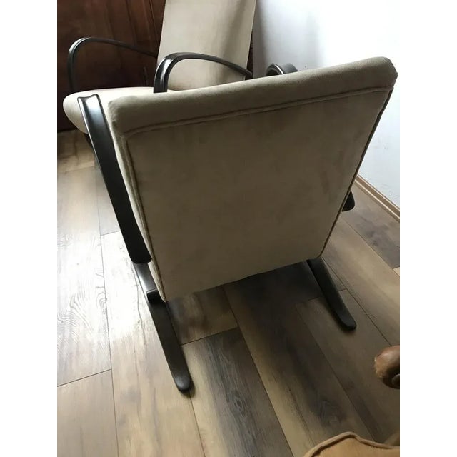 Set of H 269 Lounge Chairs by Jindrich Halabala, 1930s For Sale - Image 6 of 9