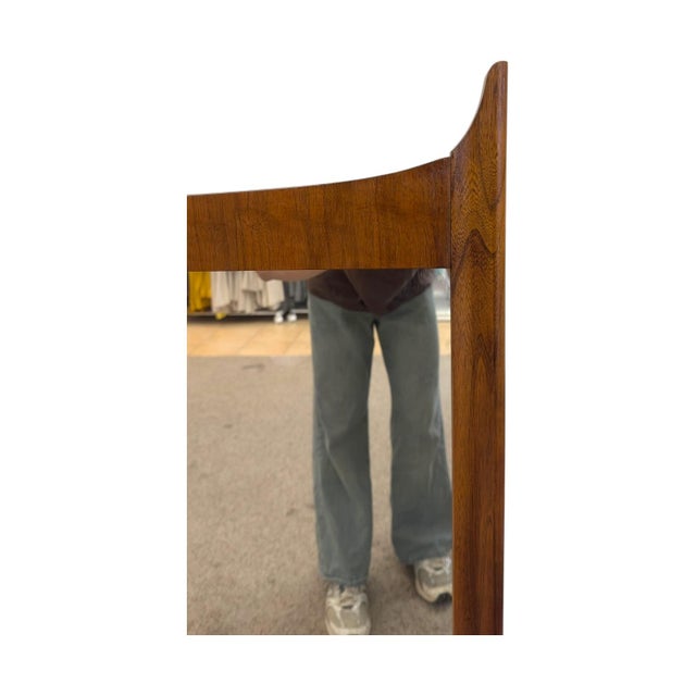 Wood Vintage Mid-Century Modern Walnut Dresser Mirror. For Sale - Image 7 of 9
