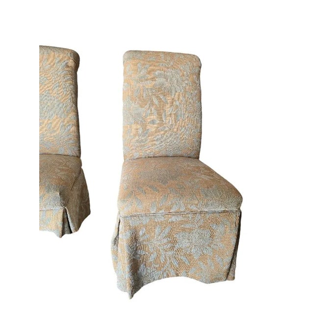 Cream Mid 20th Century Italian Travertine Dining Table and 6 Chairs - Set of 7 For Sale - Image 8 of 11