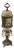 1915 Antique Bronze Art Nouveau German Crystal Prism Table Lamp For Sale