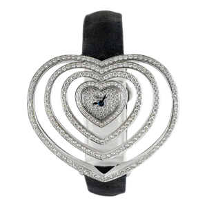 Ladies Chopard Heart Shaped Diamond 13/7172-20 48mm 18k White Gold Watch
