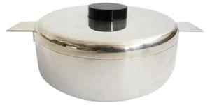 Silver Plated and Bakelite Lidded Box by Lino Sabattini, 1960s