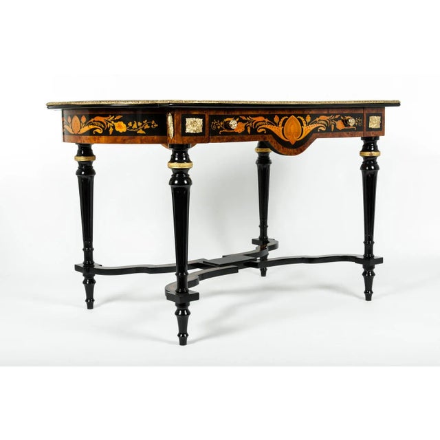 19th Century Boulle Style Center Table For Sale - Image 4 of 11