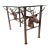 Iron Sculptural Stag Antler Glass Top Center Table For Sale