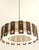 Scandinavian Teak and Fabric Pendant Light, 1960 For Sale - Image 4 of 11