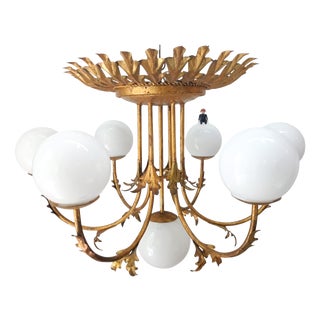 Regency Style Chandelier, 1950s For Sale
