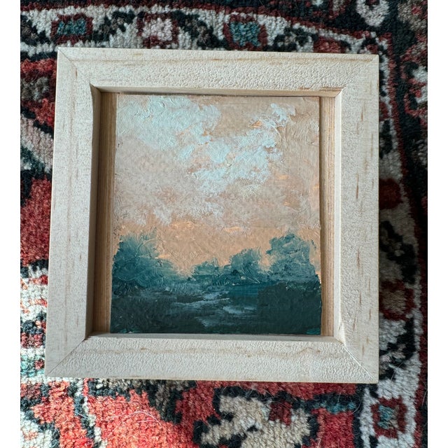 Wellon Bridgers Original Miniature Landstract: Day Painting, Framed For Sale In Houston - Image 6 of 6