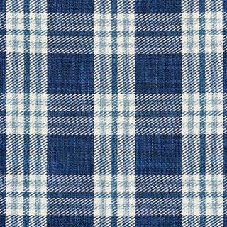 Sample - Schumacher X Vogue Living Mariga Fabric in Delft For Sale