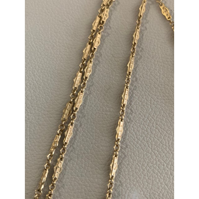 Metal Antique Micro Mosaic Pendant Necklace – 14k Gold Frame For Sale - Image 7 of 10