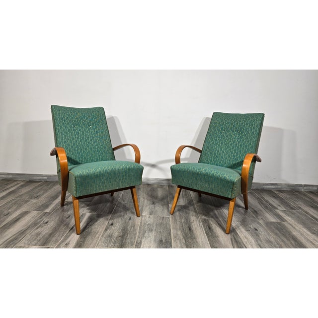 Vintage Armchairs by Jaroslav Smidek, 1960s, Set of 2, in Worn conditions. Designed 1960 to 1969 I have official proof of...