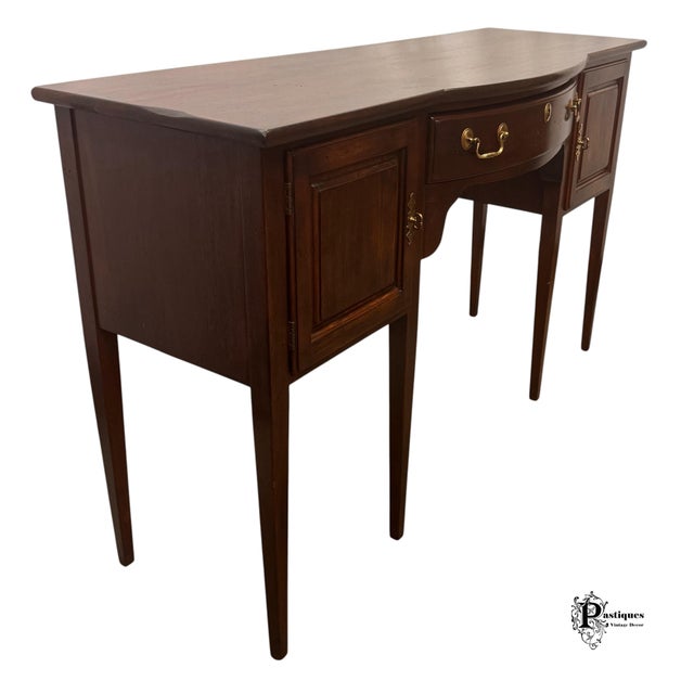 Brown Vintage Wellington Hall Chippendale Style Mahogany Sideboard For Sale - Image 8 of 12