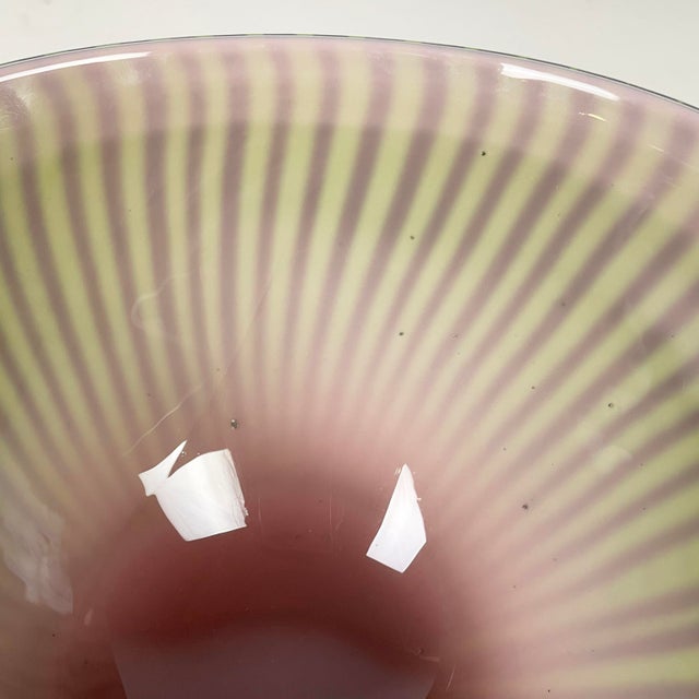 Glass Mid-Century Modern German Centerpiece in Green Glass by Rosenthal, 1940s For Sale - Image 7 of 12