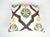 White and Black Geometric Ikat Pillow Cover For Sale - Image 11 of 13