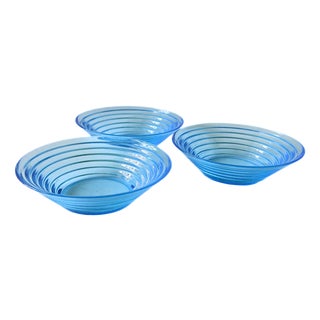 Iittala Deep Plate in Blue by Alvar Aalto for Iittalla, Set of 5 For Sale