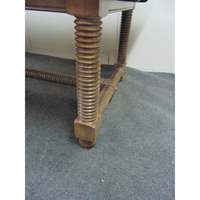 Farmhouse Country Jenny Lind Style White Oak Farmhouse Dining Table For Sale - Image 3 of 10