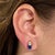 Natural Sapphire Diamond Earrings 14k Gold 2.14 TCW Certified For Sale - Image 9 of 11