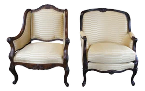 Late 20th Century Hancock & Moore John Richards His & Her Club Lounge Library Armchairs - Set of 2