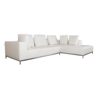 Granada Corner Sofa in Cream Leather from La Nuova Casa For Sale