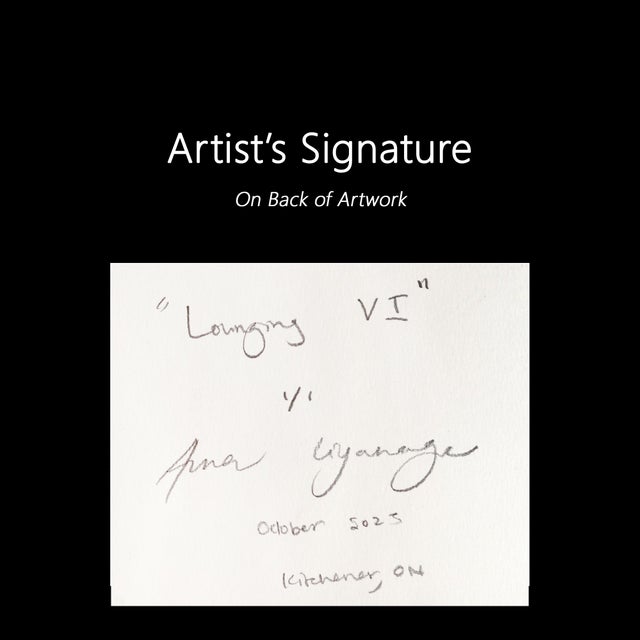 Lounging VI - Original Contemporary Figurative Painting on Paper by Ama Liyanage For Sale In Los Angeles - Image 6 of 6