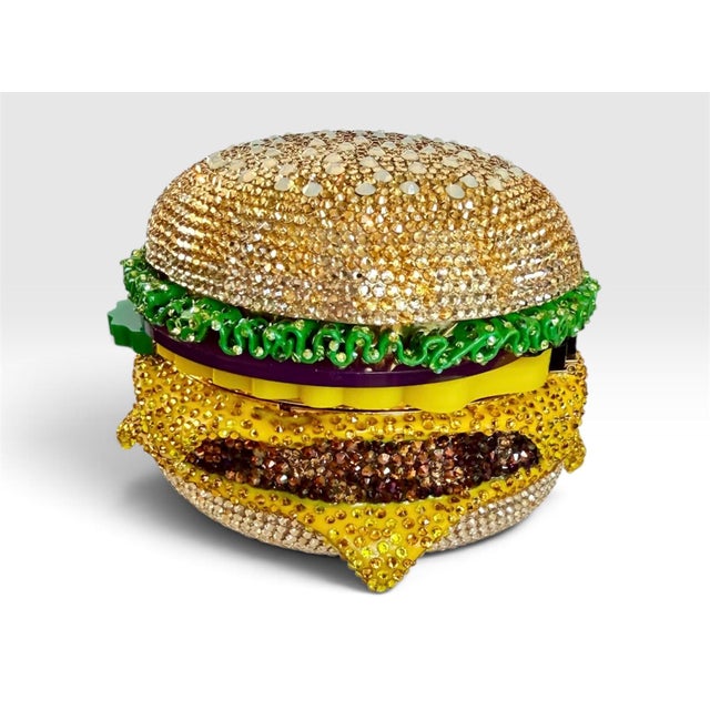Pop art meets Americana in this on trend Judith Leiber modern collection of iconic novelty bags. This crystal-encrusted...