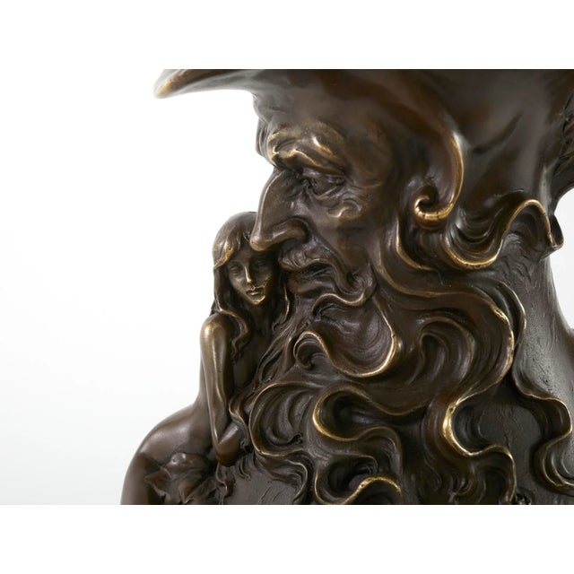 19th Century 19th Century Art Nouveau Style Bronze Vase For Sale - Image 5 of 13