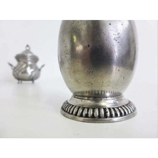 Handmade Pewter Items, 1960s, Set of 4 For Sale - Image 11 of 17