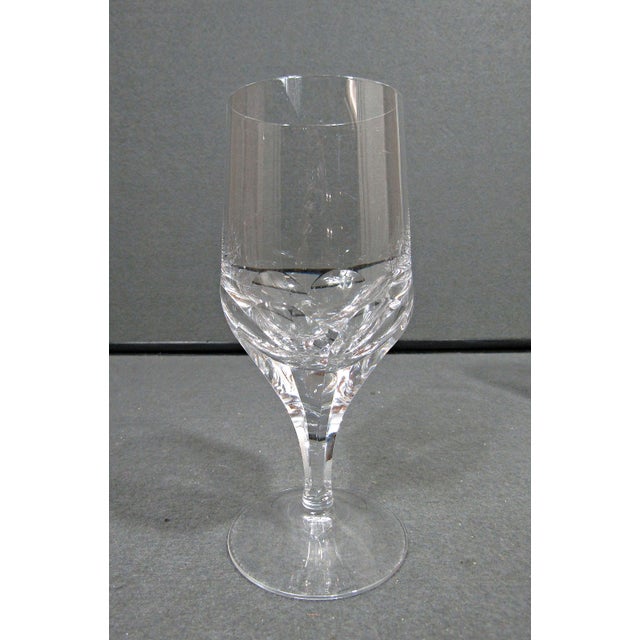 Glass Vintage Josair Napoleon Cut Crystal Wine Glasses, Set of 4, 5 7/8 In For Sale - Image 7 of 9