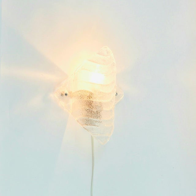 Mid-Century Murano Glass Wall Sconce, 1970s For Sale - Image 4 of 9