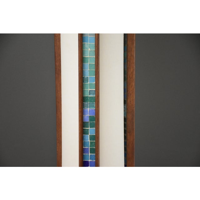 1960s John Keal Mosaic Tile Table Lamp for Modeline of California For Sale In Boston - Image 6 of 10