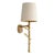Vintage Brass Linen Wall Lamps, Set of 2 For Sale - Image 4 of 6
