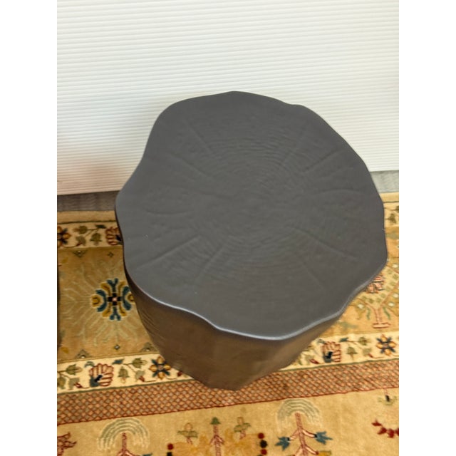 Global Views Black Trunk Stools, Pair For Sale - Image 9 of 12