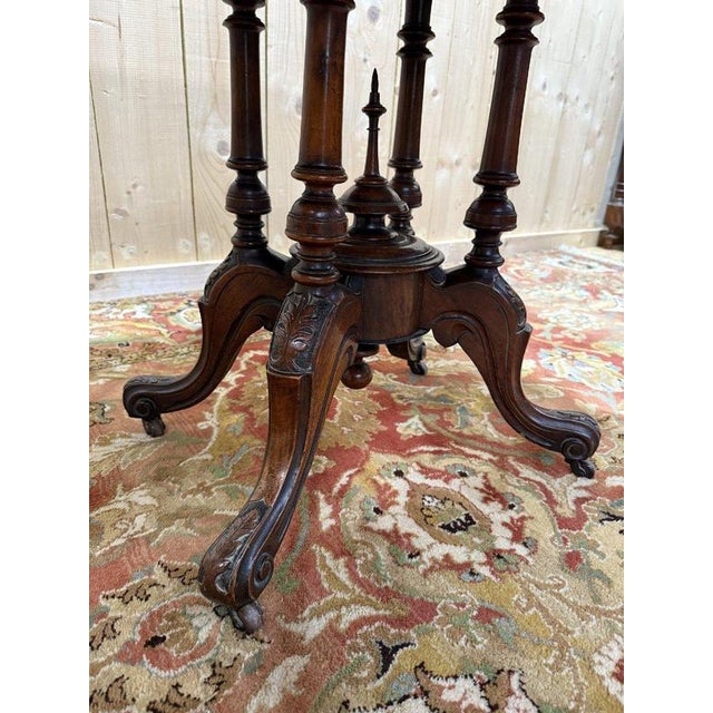 English-Style Victorian Marquetry Games Table For Sale - Image 6 of 10