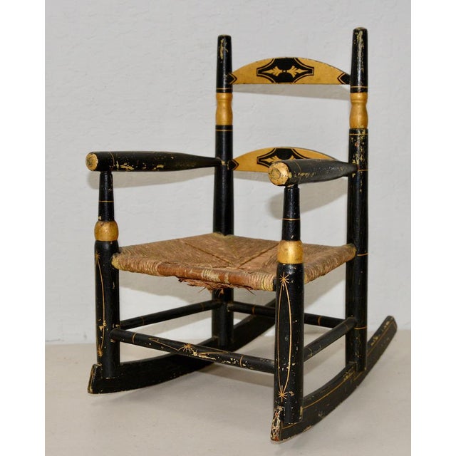 Antique Doll Rocking Chair c.1890s | Chairish