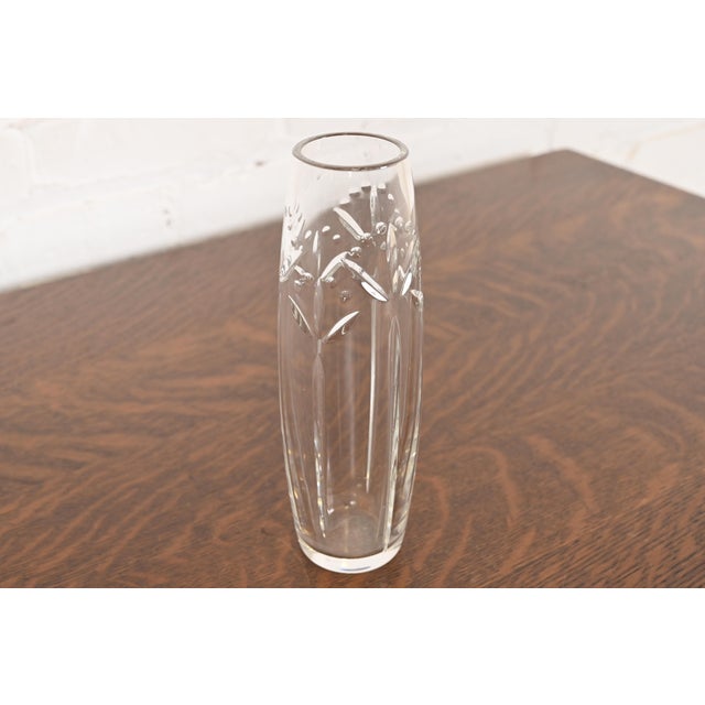 Contemporary Tiffany & Co. Cut Crystal Vase For Sale - Image 3 of 10