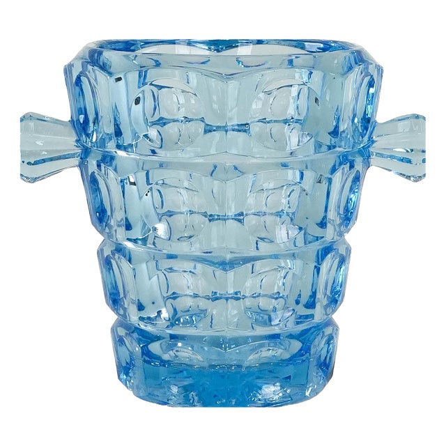 Ice Bucket by Rudolf Jurnikl for Sklo Union, 1950s For Sale
