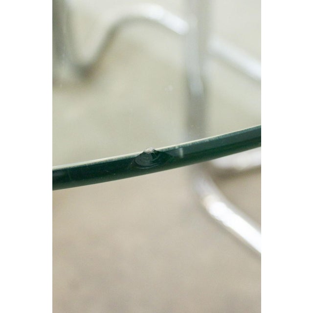 Metal Vintage Round Glass Table with Chairs and Coffee Table, 1970s, Set of 6 For Sale - Image 7 of 18