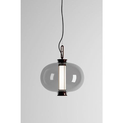 Metal BAI T MA MA Bronze & Amber Glass Outdoor Diffuser by Neri & Hu for Parachilna For Sale - Image 7 of 9