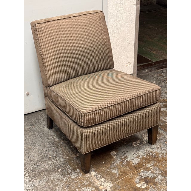 Traditional Henry Calvin Slipper Chair For Sale - Image 3 of 12
